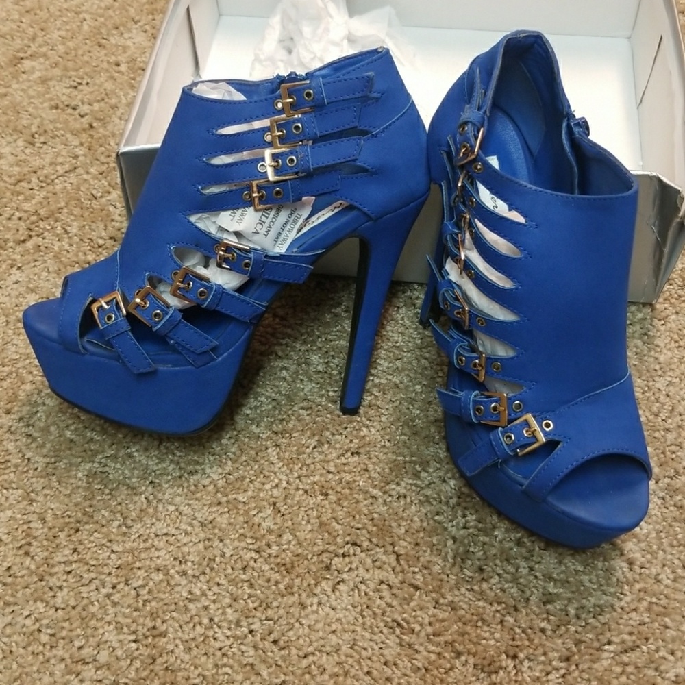 Blue shoes